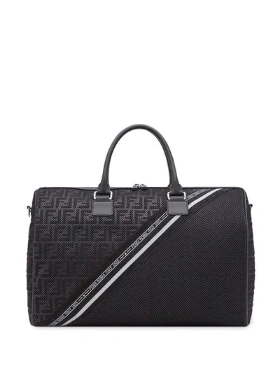 Shop Fendi Large Logo-embossed Travel Bag - Schwarz In Black