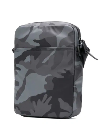 Shop Diesel Camouflage Messenger Bag In Grey