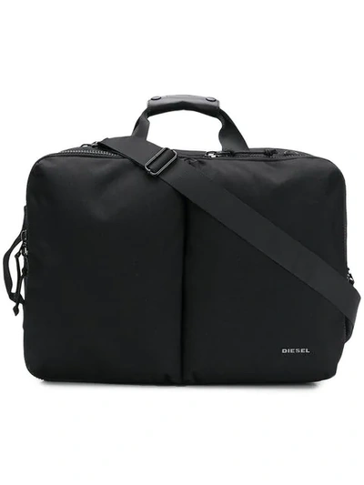 Shop Diesel F-urbhanity Laptop Bag In Black