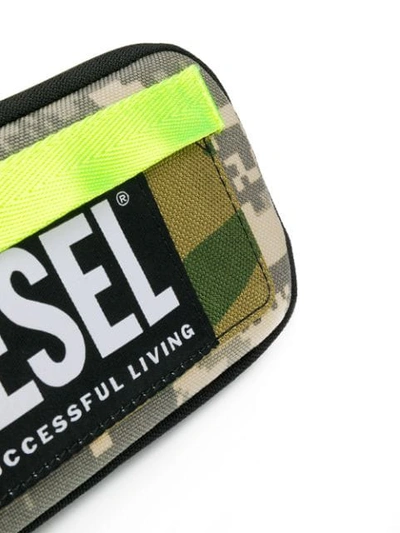 Shop Diesel Rubber Case Belt Bag In Green