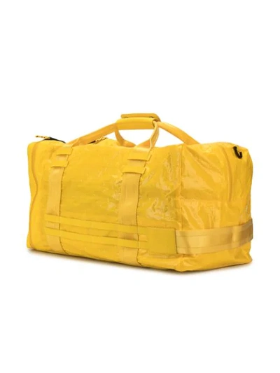 Shop Diesel Sporty Detailing Duffel Bag In Yellow