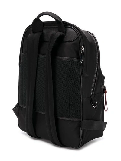 Shop Bally Logo-patch Backpack In Black