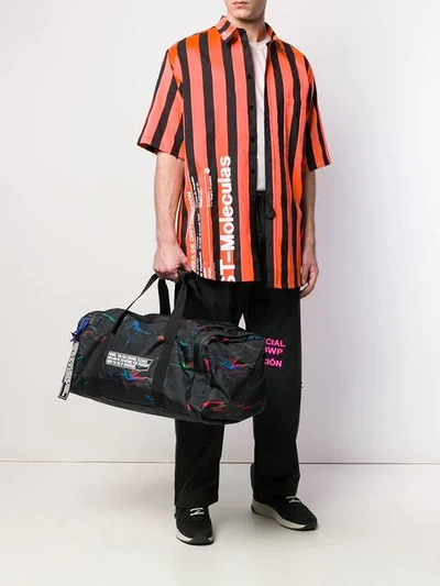 MARCELO BURLON COUNTY OF MILAN BRANDED HOLDALL - 黑色