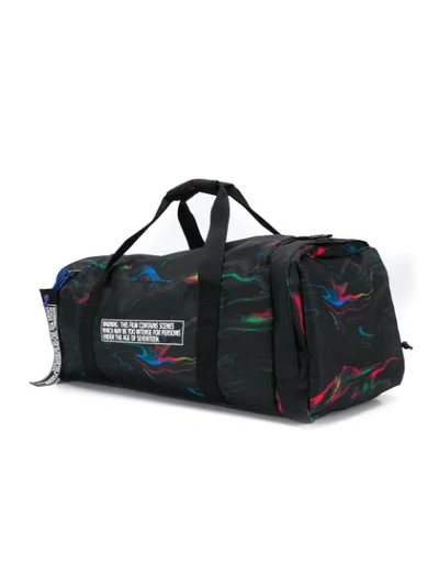 Shop Marcelo Burlon County Of Milan Branded Holdall In Black