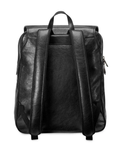 Shop Gucci Medium Soft Leather Backpack In Black