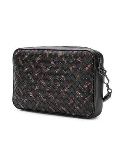 Shop Bottega Veneta Intrecciato Clutch In Black