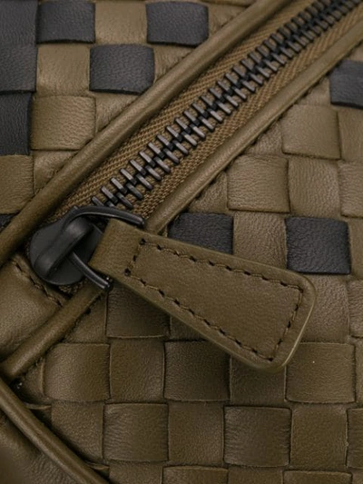 Shop Bottega Veneta Intrecciato Weave Belt Bags In Green