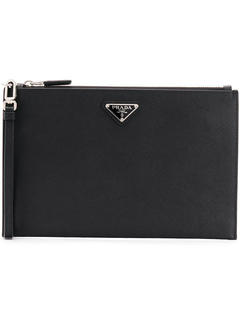 prada leather clutch