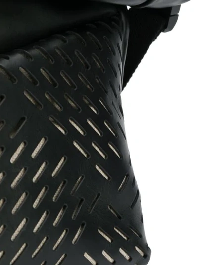 Shop Bottega Veneta Perforated Belt Bag In Black