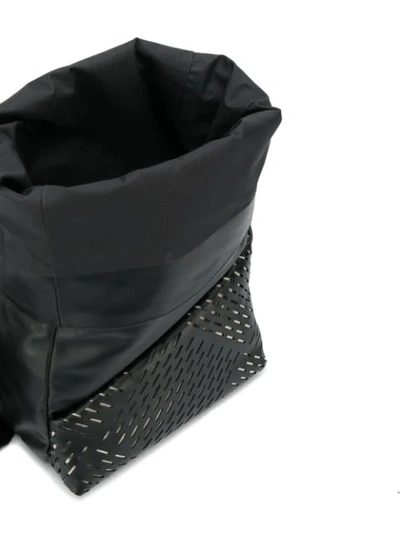 Shop Bottega Veneta Perforated Belt Bag In Black
