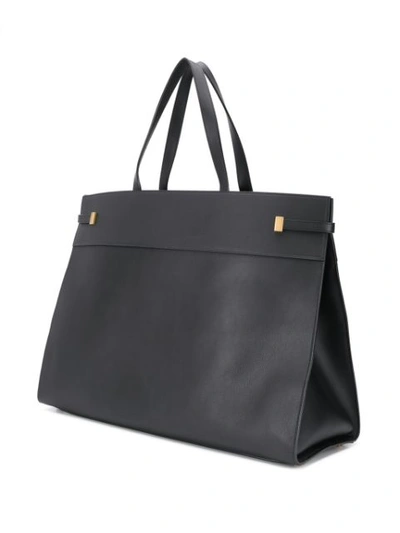 Shop Saint Laurent Top Handles Tote Bag In Black