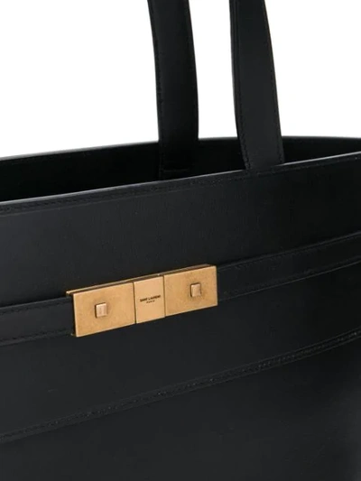 Shop Saint Laurent Top Handles Tote Bag In Black