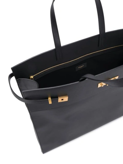 Shop Saint Laurent Top Handles Tote Bag In Black