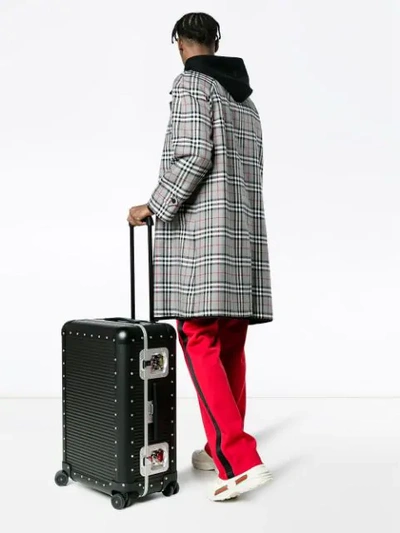 Shop Fpm - Fabbrica Pelletterie Milano Black Bank Spinner 68 Suitcase