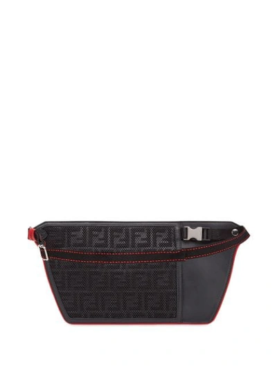 Shop Fendi Ff Motif Belt Bag In Black