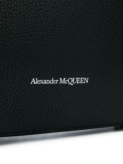 Shop Alexander Mcqueen Grained Leather Briefcase In Black