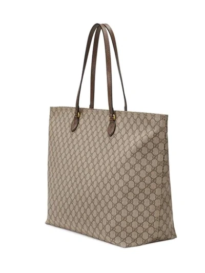 Shop Gucci Ophidia Gg Large Tote In 8358 Gg Beige