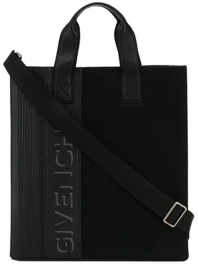 Shop Givenchy Logo Tote Bag - Black