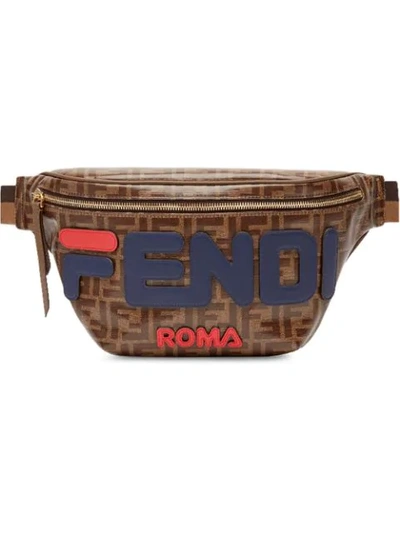 Fendi X Fila Mania Logo Belt Bag - Brown | ModeSens