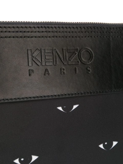 Shop Kenzo Eye Motif Clutch In Black