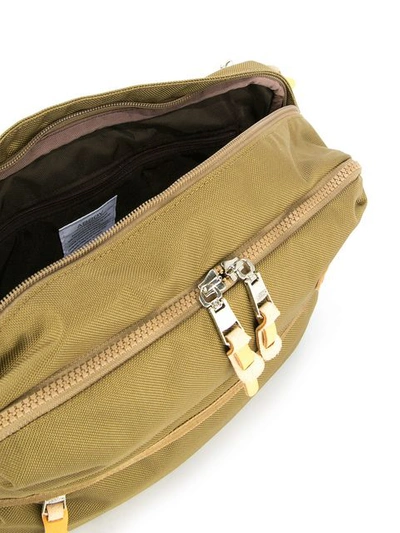 Shop As2ov All Around Zip Messenger Bag In Khaki