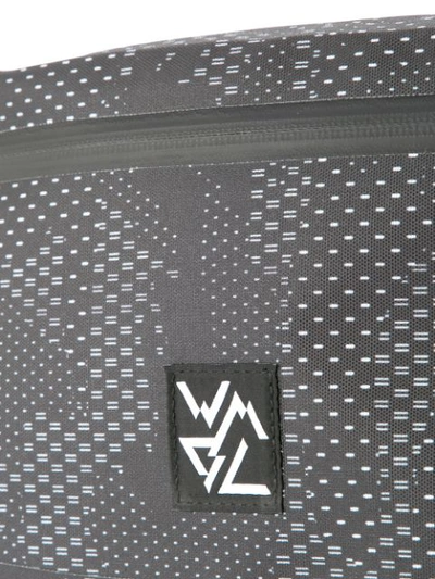 Shop White Mountaineering Camouflage Print Crossbody Backpack In Black