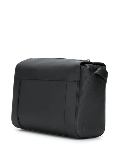 Shop Bottega Veneta Zipped Shoulder Bag In Black