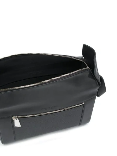 Shop Bottega Veneta Zipped Shoulder Bag In Black