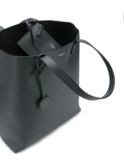 Shop Saint Laurent Bold Shopping Tote In Grey