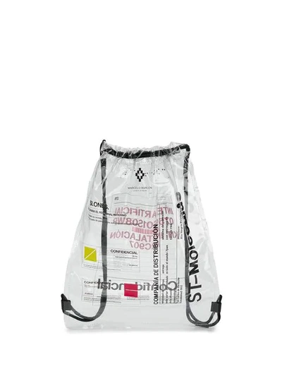 Shop Marcelo Burlon County Of Milan Slogan Print Backpack In White