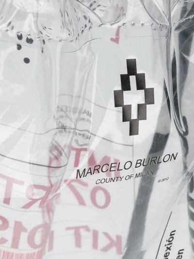 Shop Marcelo Burlon County Of Milan Slogan Print Backpack In White