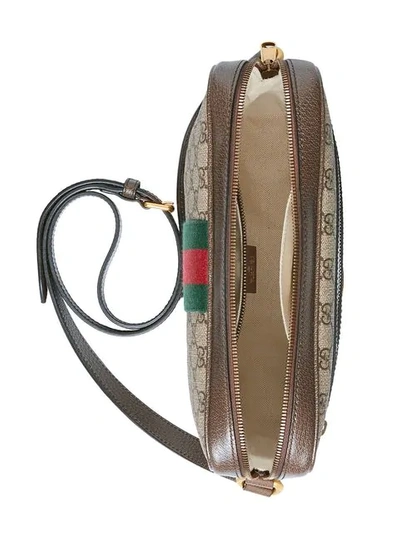 GUCCI OPHIDIA GG中号邮差包 - 大地色