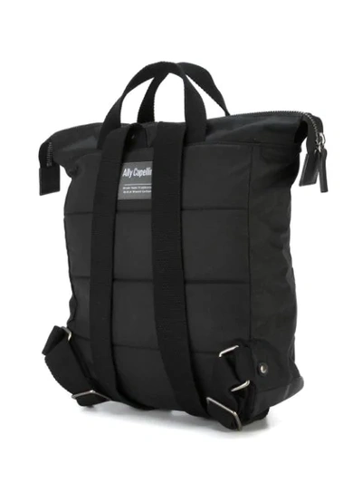 Shop Ally Capellino Buckle Front Backpack In Black