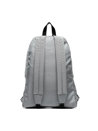 Shop Balenciaga Black And Grey Wheel Logo Embroidered Backpack In 1160 Black/grey