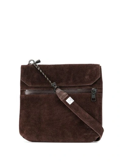 Shop As2ov Textured Shoulder Bag In Brown