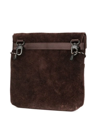 Shop As2ov Textured Shoulder Bag In Brown