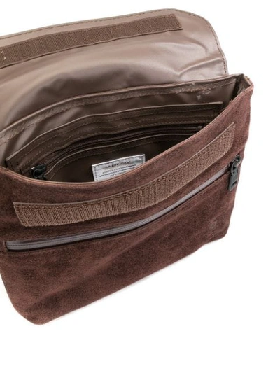 Shop As2ov Textured Shoulder Bag In Brown