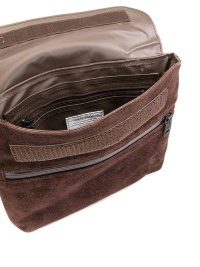 As2ov Textured Shoulder Bag In Brown