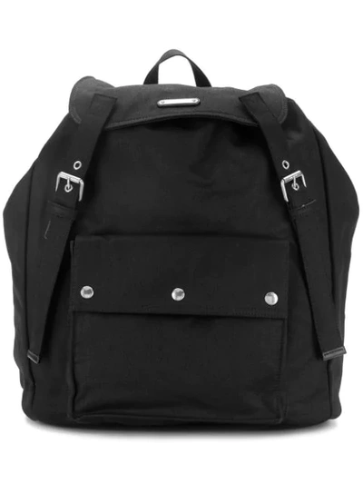 Shop Saint Laurent Noé Backpack In Black