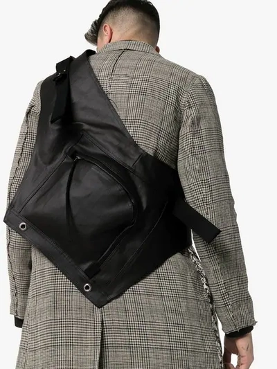 Shop Rick Owens Cargo Pocket Crossbody Bag In Black