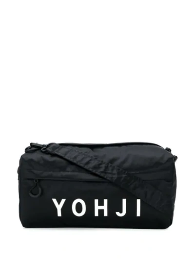 Shop Y-3 Logo Duffel Bag In Black