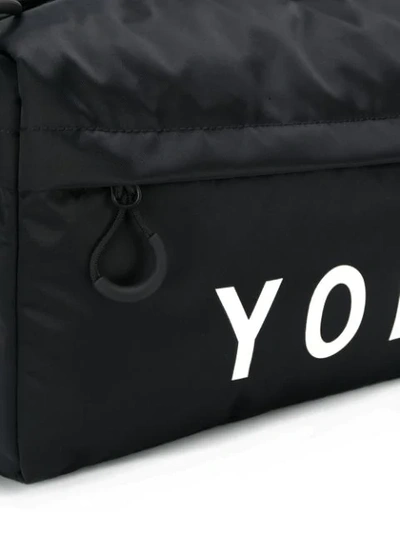 Shop Y-3 Logo Duffel Bag In Black