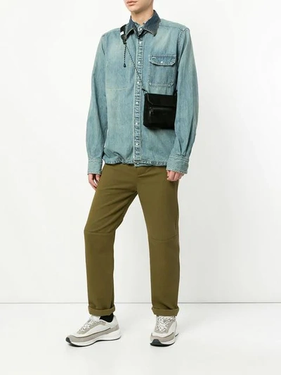 As2ov Flap Shoulder Bag In Black