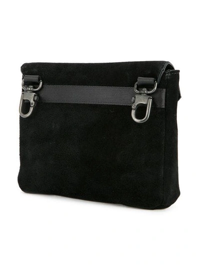 Shop As2ov Flap Shoulder Bag In Black