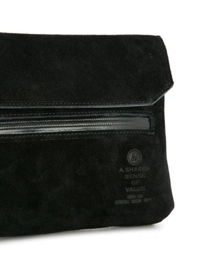 Shop As2ov Flap Shoulder Bag In Black