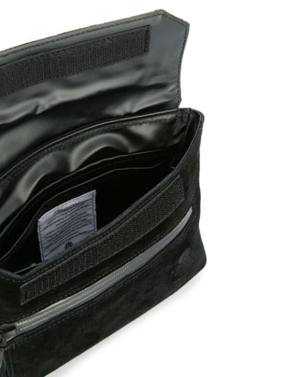 Shop As2ov Flap Shoulder Bag In Black
