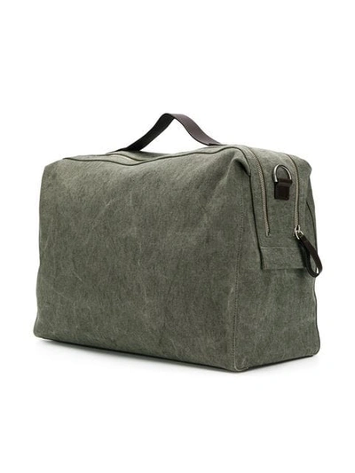 Shop Orciani Branded Duffel Bag In Green