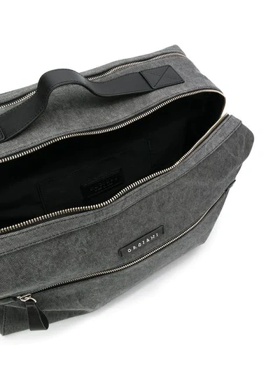 Shop Orciani Branded Duffel Bag In Black