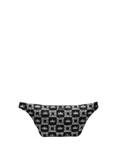 Shop Dolce & Gabbana Logo-print Belt Bag In Black
