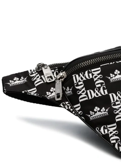 Shop Dolce & Gabbana Logo-print Belt Bag In Black